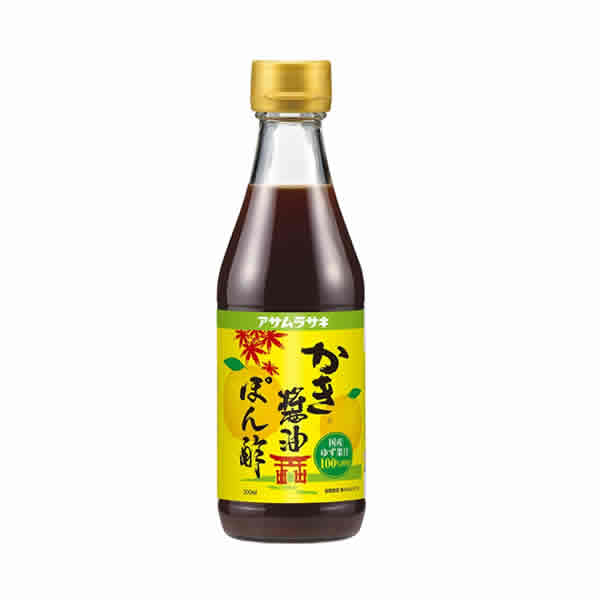 アサムラサキ かき醤油ぽん酢 300ml x1本 (ポン酢)(牡蠣醤油)