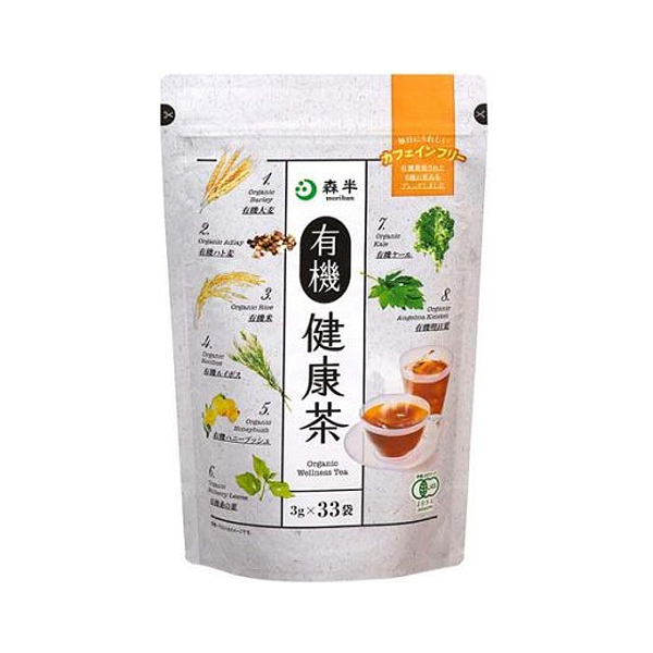 共栄製茶 森半 有機健康茶 33袋入り(カフェインフリー ホット アイス）
