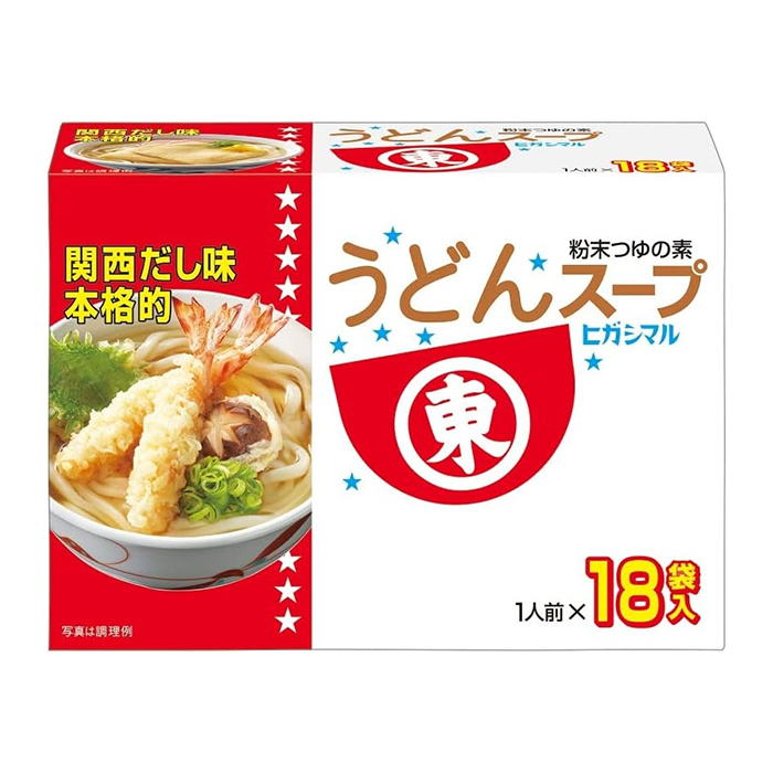 [ヒガシマル醤油]うどんスープ 18袋入りx1個(つゆ 粉末 だし)