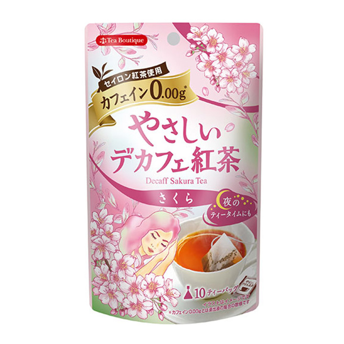 [日本緑茶センター]数量限定 やさしいデカフェ紅茶 さくらの香り ティーバッグ 10袋入りx1個
