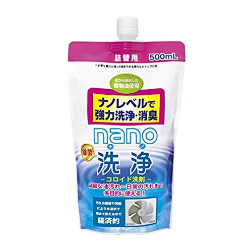 東京企画 nano洗浄 コロイド洗剤 詰替用 500mL