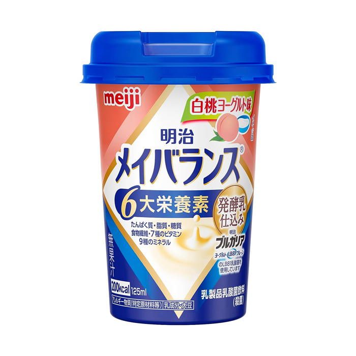 [明治]メイバランス Miniカップ 白桃ヨーグルト味 125ml x1個(栄養調整食品 ミニカップ)