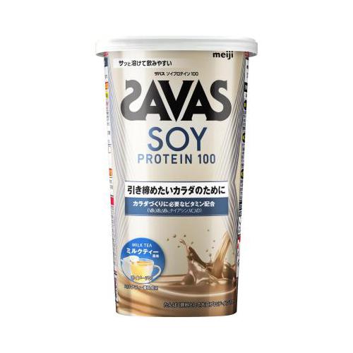 ザバス(SAVAS)ソイプロテイン100 ミルクティー風味 224g プロテイン トレーニング 2632072