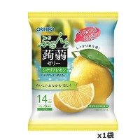 オリヒロプランデュ ぷるんと蒟蒻ゼリーパウチ シチリアレモン 6個入 x1袋