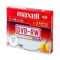 [ޥ] maxell ǡ DVD-RW 4.7GB 2®б 󥯥åȥץб ۥ磻 5 5mm [DRW47PWB.S1P5S A]( Ͽǥ)
